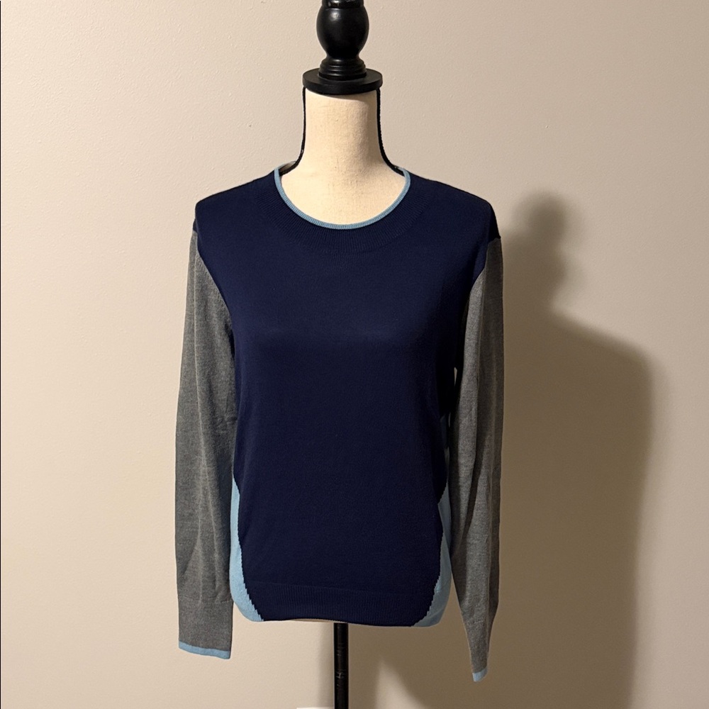 LOFT Navy Crewneck Sweater